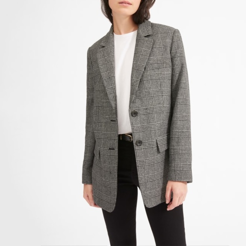 Everlane The Oversized Blazer in Glen Plaid